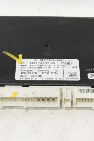 Bestseller CONTROLADOR VALVULA ESCAPE MERCEDES-BENZ CLASE S W221 - A2215407145