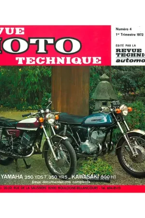 MANUAL REVUE MOTO TECHNIQUE YAMAHA 250 YDS7, 350 YR5, KAWASAKI 500 H1 Nuevo Modelo