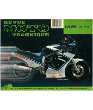 Disponible Ahora MANUAL REVUE MOTO TECHNIQUE SUZUKI GSX-R1100 86-87