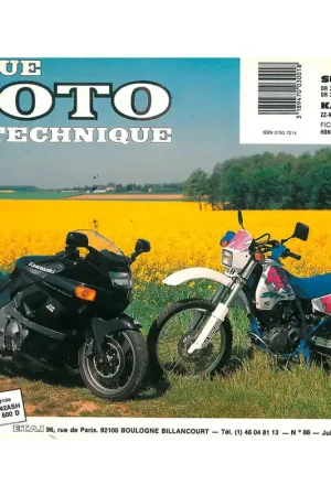 MANUAL REVUE MOTO TECHNIQUE SUZUKI DR350, KAWASAKI ZZ-R 600 Alta Calidad