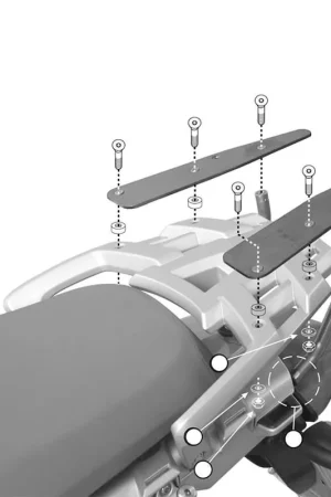 De Moda SOPORTE BAÚL GIVI SR684 MONOKEY BMW R 1200 GS 2004-2012