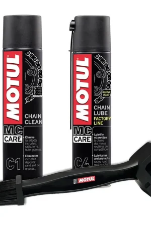 PACK LIMPIA CADENA FACTORY LINE MOTUL MC CARE C1 + C4 Envío Inmediato