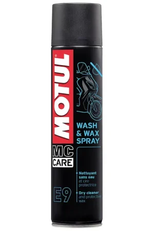 LIMPIADOR WASH & WAX SPRAY MOTUL MC CARE E9 Envío Exprés