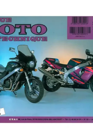 MANUAL REVUE MOTO TECHNIQUE HONDA NTV650, YAMAHA YZF750R Lujoso