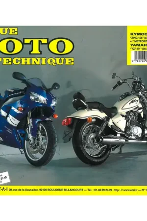 MANUAL REVUE MOTO TECHNIQUE KYMCO ZING 125, YAMAHA YZF-R1 Directo De Fábrica