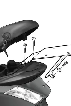 SOPORTE BAÚL SHAD PIAGGIO ZIP 50/125 Mejor Calidad