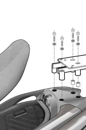 Última Versión SOPORTE BAÚL SHAD SUZUKI BURGMAN 400 2007-2016