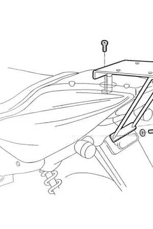 SOPORTE BAÚL SHAD YAMAHA AEROX 50/100 Pago Seguro