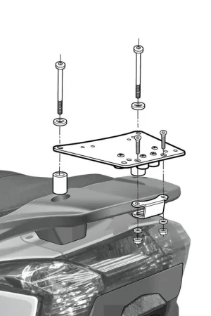 SOPORTE BAÚL SHAD ECO KYMCO SUPER DINK 2009-2015 Oferta Limitada