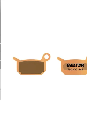 Nuevo Modelo PASTILLAS FRENO GALFER FD230 G1396 SINTERIZADAS OFF ROAD