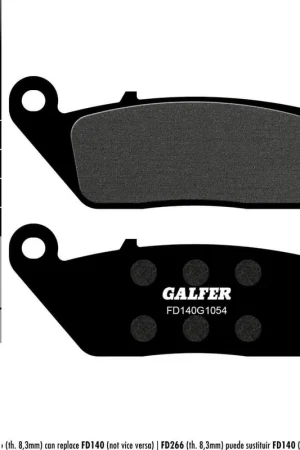 Nuevo Modelo PASTILLAS FRENO GALFER FD140 G1054 SEMI METAL