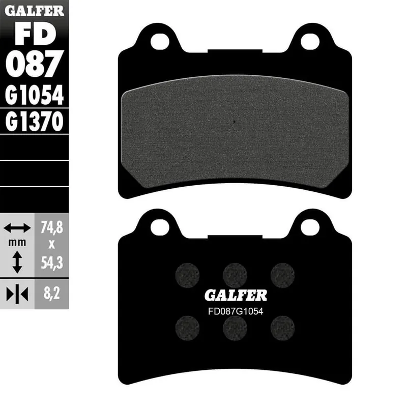 Gran Oferta PASTILLAS FRENO GALFER FD087 G1054 SEMI METAL