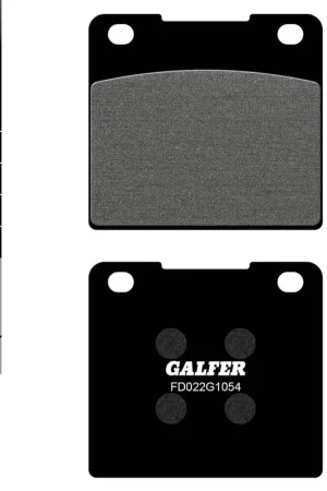 PASTILLAS FRENO GALFER FD022 G1054 SEMI METAL Certificado