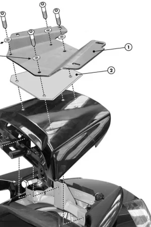SOPORTE BAÚL GIVI E530 MONOKEY SUZUKI AN400 BURGMAN TYPE S Garantía Incluida