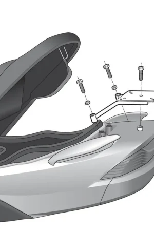 Exclusivo SOPORTE BAÚL SHAD SUZUKI BURGMAN 125/150