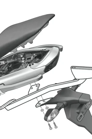 SOPORTE BAÚL SHAD KAWASAKI ER6 N/F 2009-2011 Artesanal
