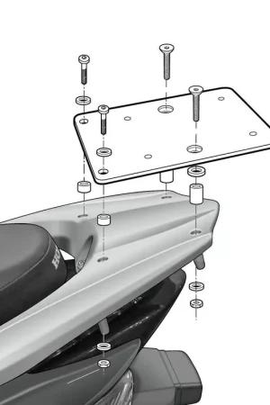 SOPORTE BAÚL SHAD HONDA VISION 110/125 Original