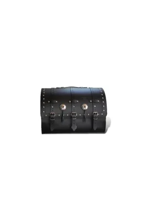 BAUL DE PIEL KIVIR CLASICO CON TACHUELAS Y CONCHOS Súper Precio
