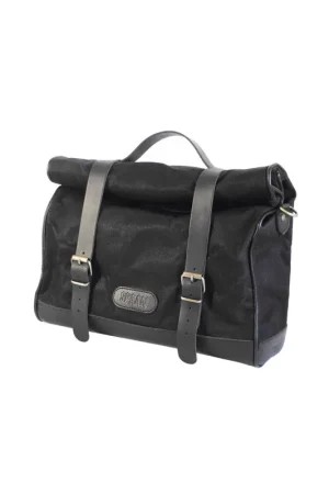 Marca Reconocida ALFORJA VINTAGE ALGODON NEGRA 13 LITROS