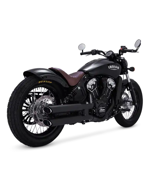 Barato COLAS TWIN SLASH 3" NEGRAS PARA INDIAN SCOUT DESDE 2015 EN ADELANTE