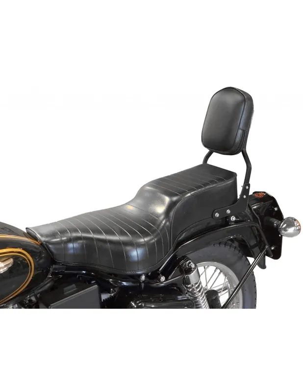 RESPALDO ROYAL ENFIELD BULLET/ELECTRA 500 NEGRO Lujoso