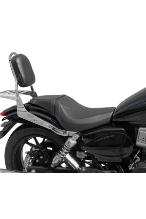 RESPALDO C/PORTAEQUIPAJE CROMO MITT 125/440/ AJS HIGHWAY 125 Precio Bajo