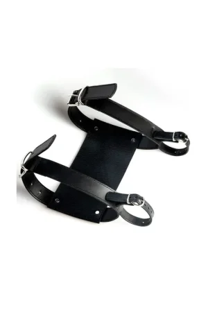 SOPORTE NEGRO DE PIEL PORTAEQUIPAJES Entrega Rápida