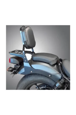 Envío Inmediato RESPALDO CON PARRILLA PARA HONDA REBEL 500 NEGRO