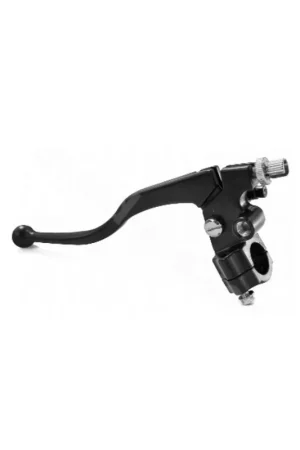 MANETA EMBRAGUE NEGRA CON SOPORTE UNIVERSAL - 22MM Económico