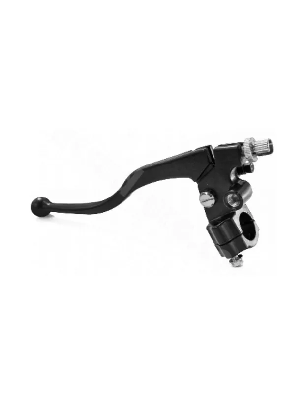 MANETA EMBRAGUE NEGRA CON SOPORTE UNIVERSAL - 22MM Económico