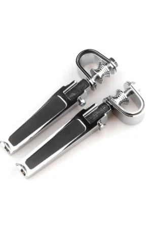 ESTRIBERAS STRAIGHT CROMADAS CON BRIDAS PARA DEFENSAS Compra Hoy