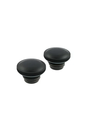 Stock Limitado SET TAPONES NEGRO MATE PARA HARLEY 96-UP SIN LLAVE (2 UNIDADES)