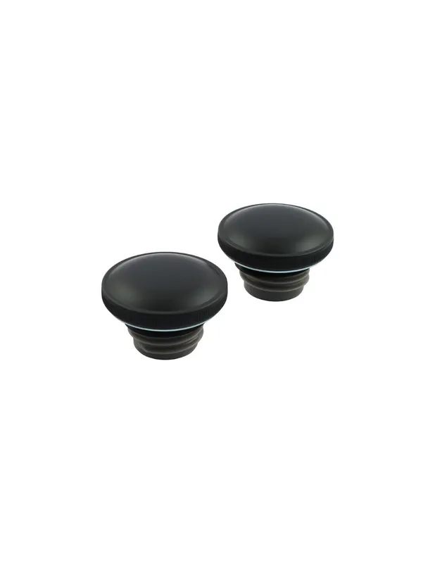 Stock Limitado SET TAPONES NEGRO MATE PARA HARLEY 96-UP SIN LLAVE (2 UNIDADES)