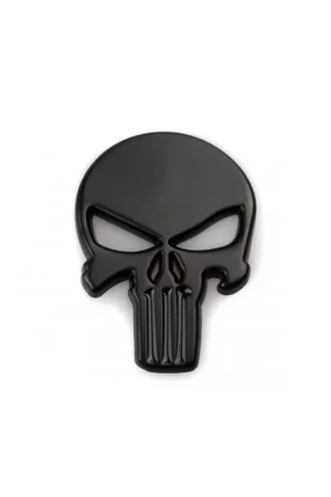 Ocasión Especial EMBLEMA CALAVERA PUNISHER NEGRO 5.5 X 4.5 CM