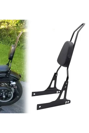 RESPALDO TAPERED SIMPLE NEGRO PARA SPORTSTER 2004 EN ADELANTE Barato