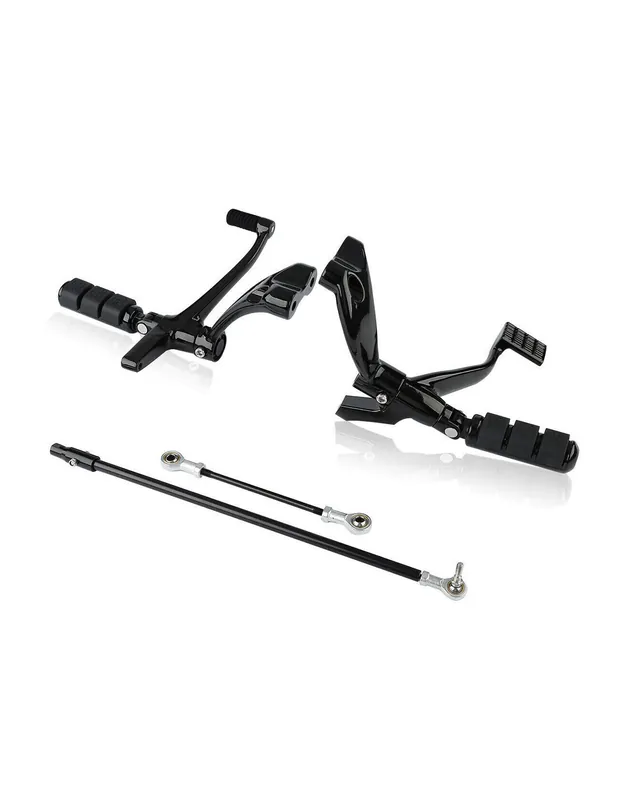 MANDOS AVANZADOS NEGRO BRILLO SPORTSTER 2014-2022, KIT COMPLETO Última Oportunidad