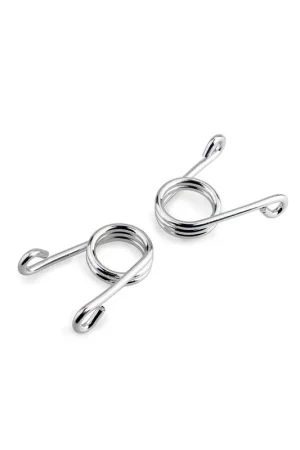 PACK DOS MUELLES DE PINZA CROMADO PARA SILLON OLD SCHOOL 3" Solo Por Tiempo Limitado