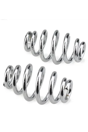 Edición Limitada PACK DOS MUELLES TAPERED CROMADOS PARA ASIENTO 3"