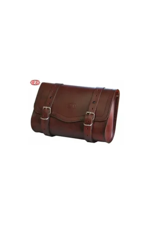 ALFORJA OLIMPO BASICA PIEL MARRÓN OSCURO - 29.5X20X8.5CM Venta Final