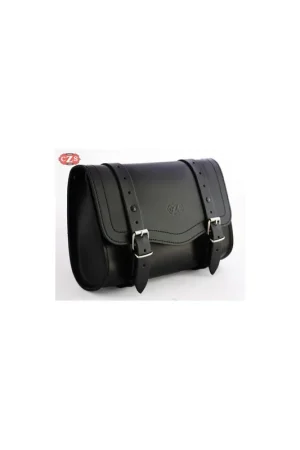 Promoción Exclusiva ALFORJA OLIMPO BASICA PIEL NEGRA - 29.5X20X8.5CM