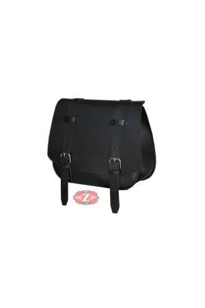 ALFORJA ULISES BASICA PIEL NEGRA - 36X40X15CM Oferta